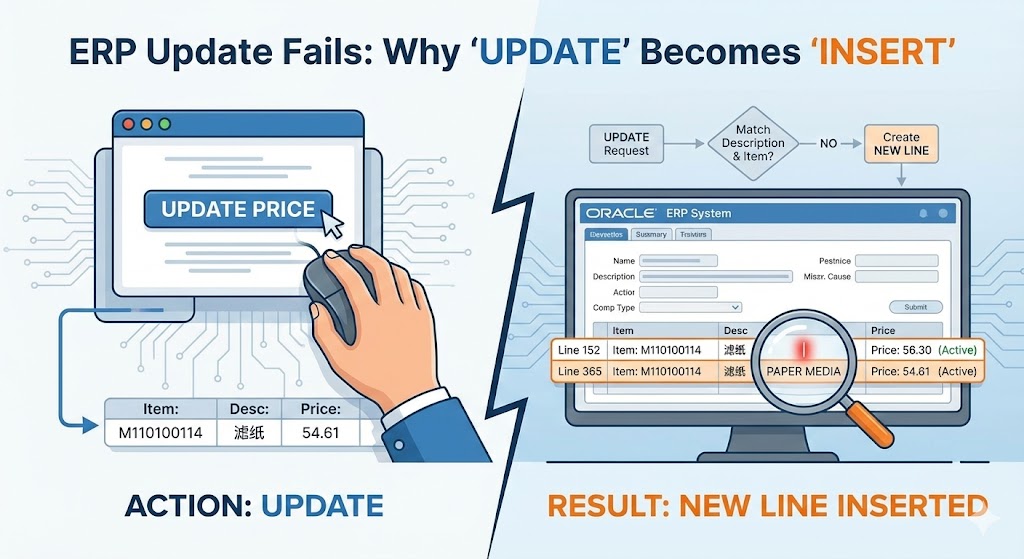 ERP 运维实战：Oracle EBS 采购协议“假更新真分裂”的终极救赎